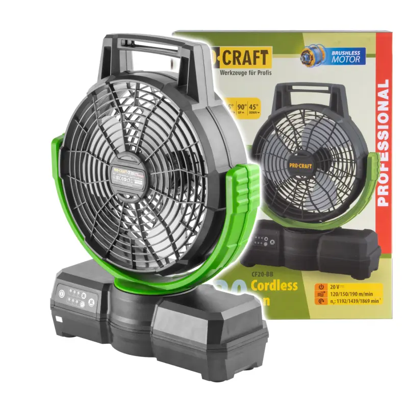 Aku ventilátor Procraft CF20 (bez batérie a nabíjačky) | CF20 bb