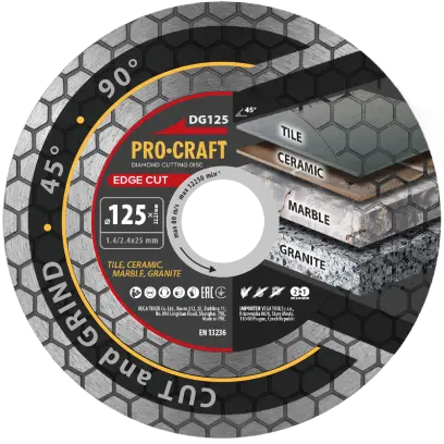 Diamantový kotúč Edge Cut Procraft DG125 | DG125