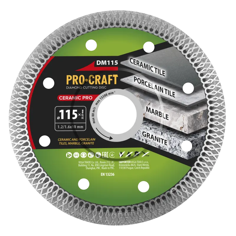 Diamantový rezný kotúč Ceramic PRO Procraft DM115 | DM115