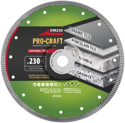 Diamantový rezný kotúč Ceramic PRO Procraft DM230 | DM230