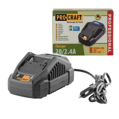 Nabíjačka pre 20V Li-ion batéria Procraft 20/2.4А Fast Charge | 20/2.4A