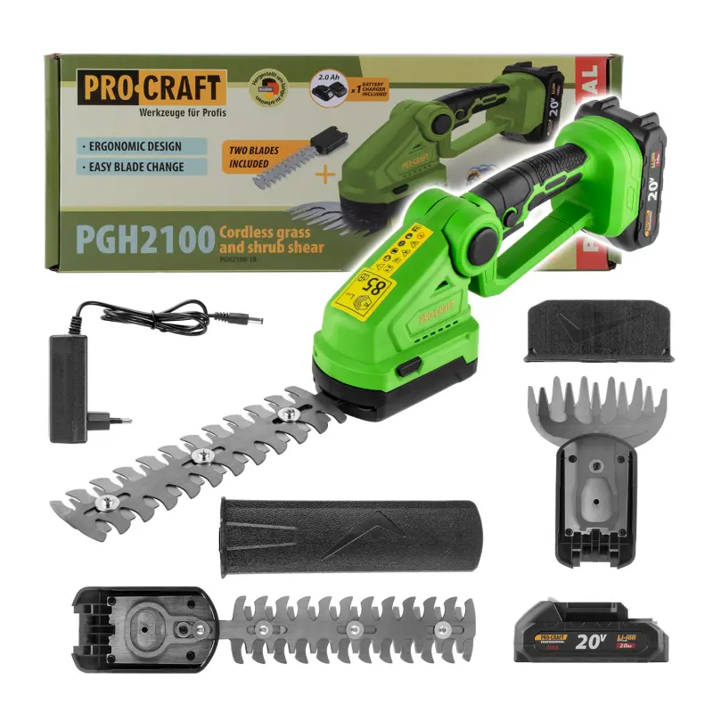 Aku nožnice na trávu a kríky Procraft PGH2100 | PGH2100