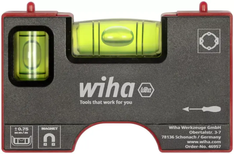 Mini vodováha 8 cm Wiha Pocket s magnetem (WIHA46957)
