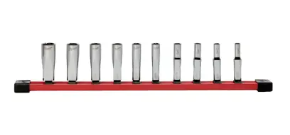Sada prodloužených nástrčných hlavic Milwaukee 1/4", SAE socket, 10 ks, 4932501803