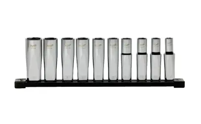 Súprava predĺžených nástrčných hlavíc Milwaukee 1/2″, Metric socket, 10 ks, 4932501805