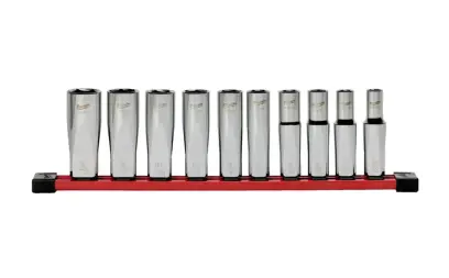 Súprava predĺžených nástrčných hlavíc Milwaukee 1/2″, SAE socket, 10 ks, 4932501807