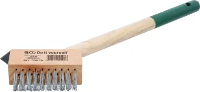 Kraftmann 50926 Drôtená kefa na burinu v škárach 300 mm, krátky držiak, so škrabkou