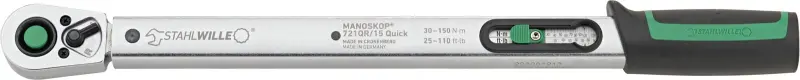 Momentový kľúč 1/2" Stahlwille 50204115 Standard MANOSKOP® 721QR/15 QUICK (30 ÷ 150 Nm)