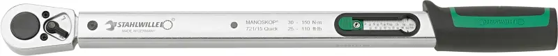 Momentový klíč 1/2" Stahlwille Standard MANOSKOP® 721/15 QUICK (30 ÷ 150 Nm) (STAHL50204015)