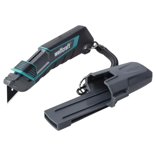 Wolfcraft nůž s trapézovou čepelí PRO SAFETY s pouzdrem (WOLF4292000)