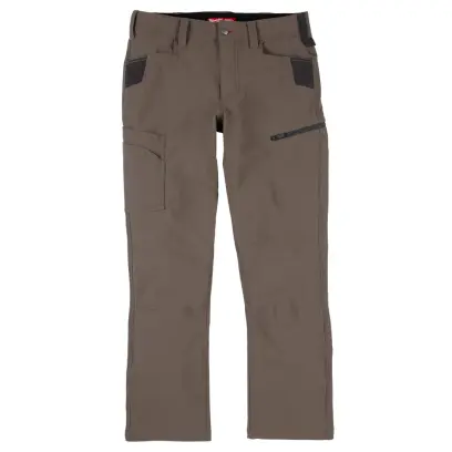 Pracovní kalhoty MILWAUKEE FREEFLEX Stretch, hnědé, Vel. 56/XL, 4932502057