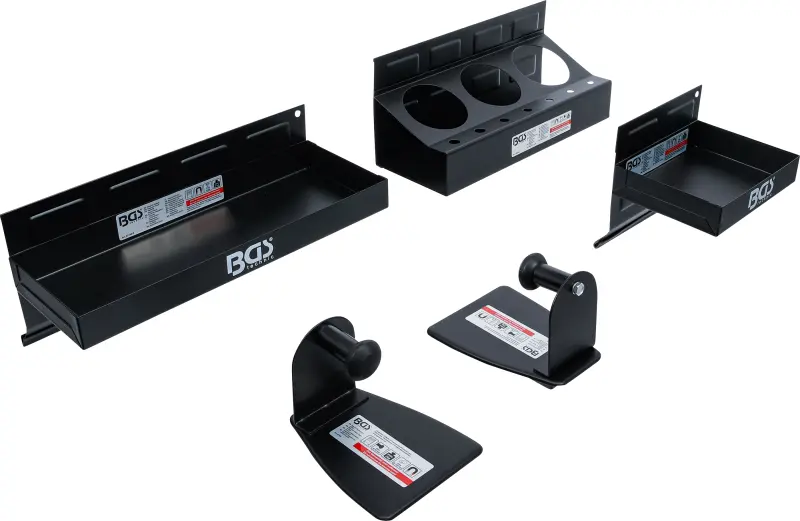 Magnetické odkladacie priehradky a držiak na rolky BGS 74574 - 4 diely (BGS1074574)