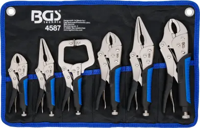 Súprava škripcových klieští 6dielna BGS 4587 (BGS104587)