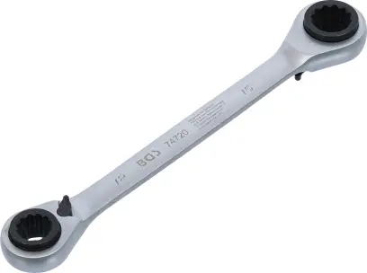 Obojstranný račňový očkový kľúč prestaviteľný 4 v 1 12 x 13 - 14 x 15 mm BGS 74720 (BGS1074720)