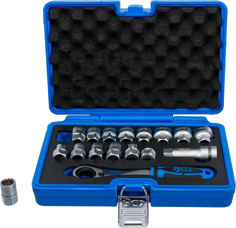 Súprava priechodných nástrčných kľúčov | Gear Lock | 10 - 24 mm | 17dielna