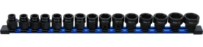 BGS 74700 Nástrčné hlavice 1/2" 6hrán 10 ÷ 24 mm, rázové - 15 dielov (BGS1074700)