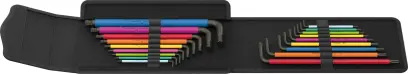 Wera 133287 Zástrčné kľúče viacfarebné HEX a TORX® 1 - 19 dielov (W05133287001)
