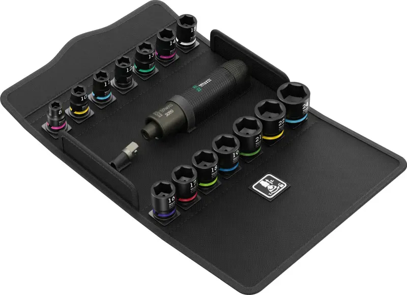 Wera 072018 Nástrčné hlavice 3/8" 10 ÷ 24 mm Impaktor 1 a rázový uťahovač 2090/16 - 16 dielov (W05072018001)