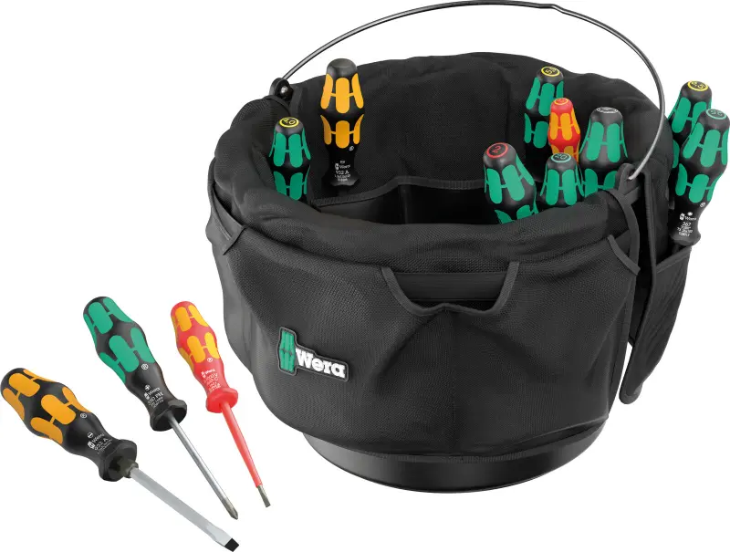 Wera 105100 Skrutkovače SL, PH, PZ, TORX® vo vložke do vedra 1. Typ 9599 - 13 dielov (W05105100001)