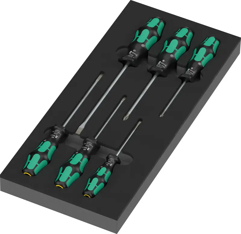 Wera 150127 Náraďový modul - penová vložka 9710. Skrutkovače Kraftform Serie 300 SL, PH. Súprava 1 - 7 dielov (W05150127001)
