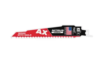 Pílový list Milwaukee TCT AX NITRUS 150X5, demolačné plátky Heavy Duty AX so zubami NITRUS CARBIDE, 48477251