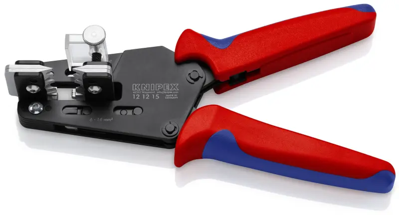 Přesné odizolovací kleště Knipex 12 12 15 (průřez 6 až 16 mm²) (K121215)