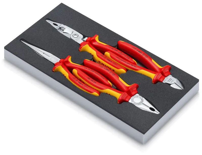 KNIPEX sada kleští VDE Chrom I, 4 ks 00 20 01 V20 (K002001V20)