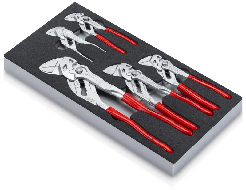 Klešťové klíče Knipex 00 20 01 V24 - sada 5 ks v pěnové vložce (K002001V24)