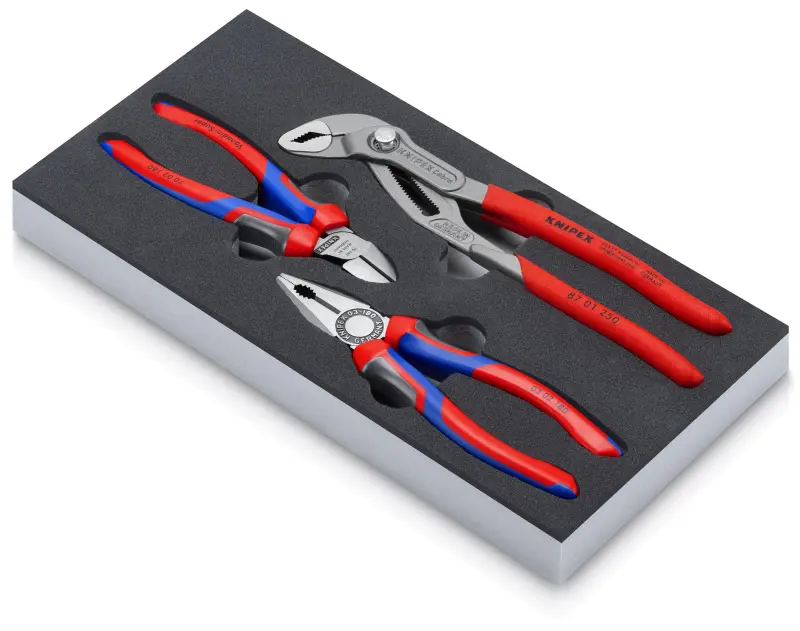Kleště Knipex 00 20 01 V26 Sada "Bestseller" - 3 ks v pěnové vložce (K002001V26)