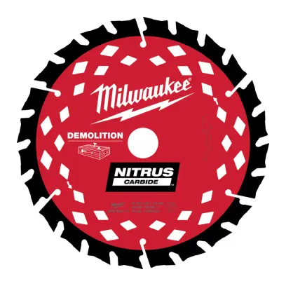 Demoliční kotouč na dřevo s hřebíky 165 x 20 mm Milwaukee CSB P WD 165X20X1.6X24ATB NITRUS CARBIDE, 4932502172