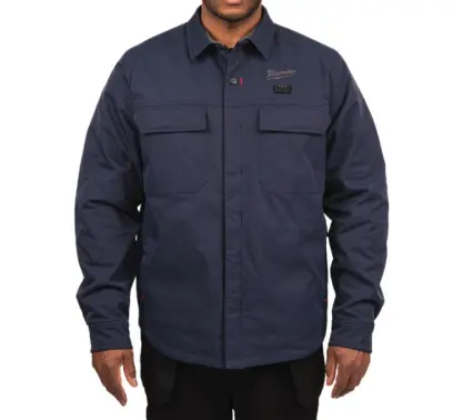 Aku HEXON vyhřívaná košilová bunda Milwaukee M12 HSJBLU-O (XL), modrá, pánská, bez aku, 4932500683