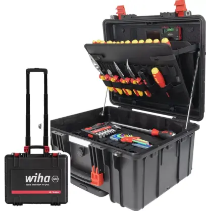 Kufr s nářadím pro elektrikáře Wiha XL 3 Trolley electric (75 dílů) (WIHA00035)