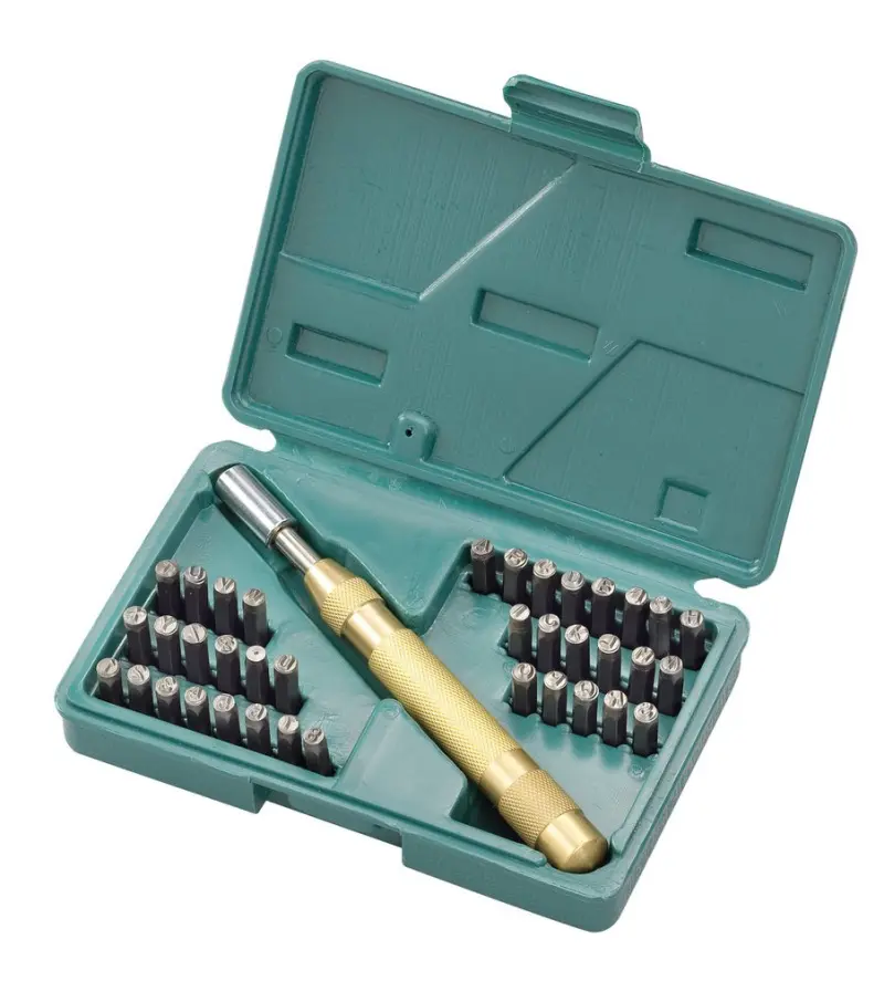 Razidla, čísla a písmena, 4 mm Bernardo (Sada 38 dílů) (BER461025)