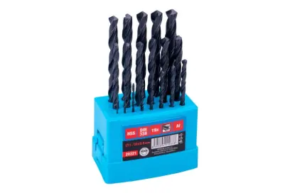 Súprava HSS vrtákov 19ks, 1-10x0.5mm, Levior 20321 (L20321)