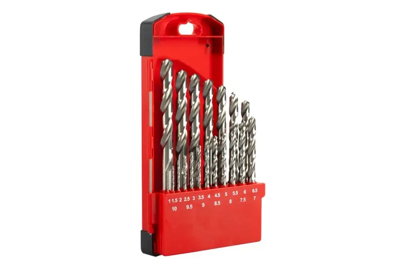Vybrusované vrtáky W9-kov 1.0-10mm 19ks, Levior 20334 (L20334)