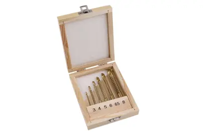 Súprava frézovacích vrtákov TITAN HSS 6ks, Levior 20450 (L20450)