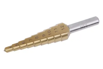 Stupňovitý HSS vrták do kovu 4-12mm, 8st.TITAN, Levior 20489 (L20489)