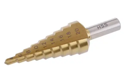 Stupňovitý HSS vrták do kovu 4-20mm, 9st.TITAN, Levior 20490 (L20490)