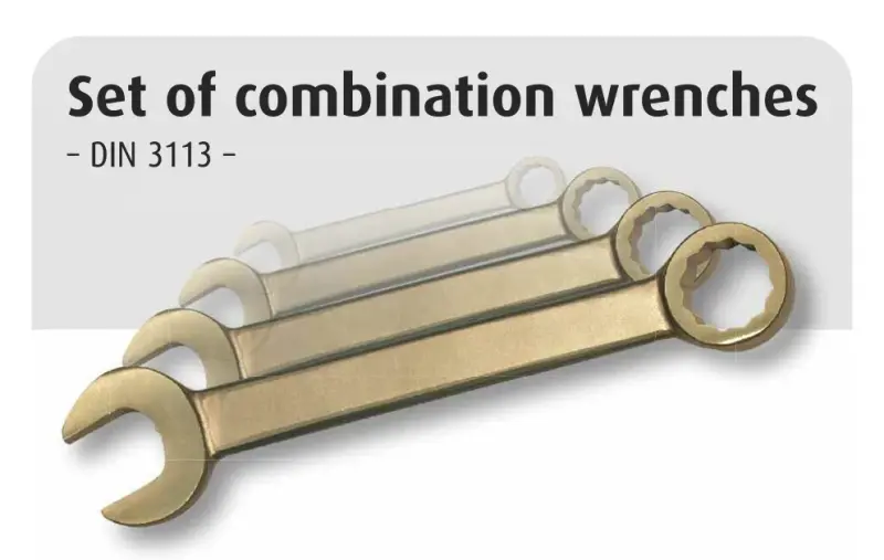 Očkoploché klíče 6 ÷ 32 mm Gedore 0130000S Nejiskřivé (ATEX) Sada 26 ks (GED0130000S)