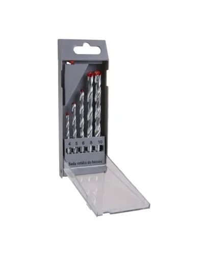 Sada 5ks vrtákov murivo 4-10mm, PVC, Levior 20805 (L20805)