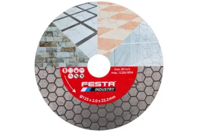 Diamantový rezný kotúč FESTA INDUSTRY 125x2,0x22. (L21231)