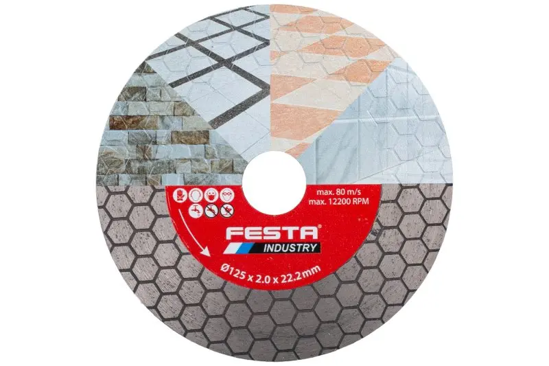 Diamantový rezný kotúč FESTA INDUSTRY 125x2,0x22. (L21231)