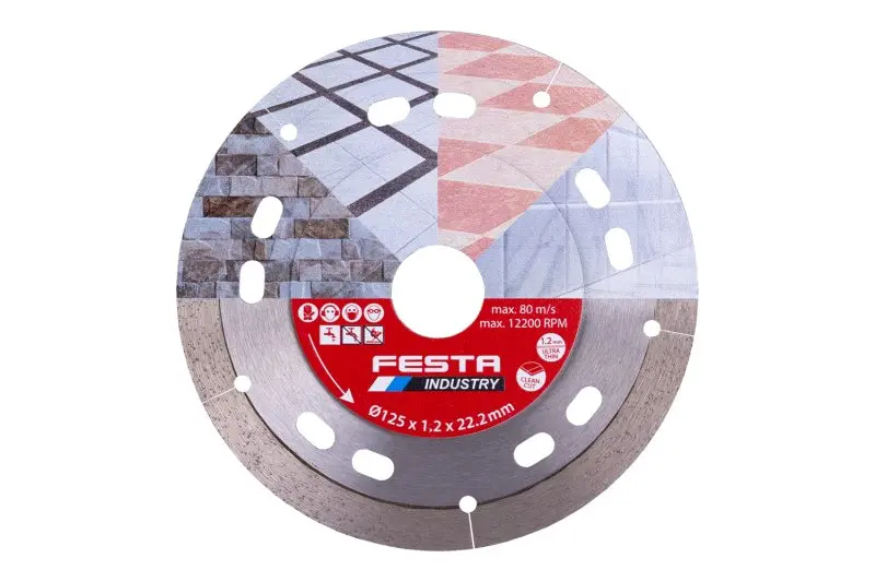 Diamantový rezný kotúč FESTA INDUSTRY plný 125x1. (L21235)