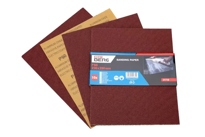 Šmirgľový papier 230x280mm P60 10ks, Levior 21716 (L21716)