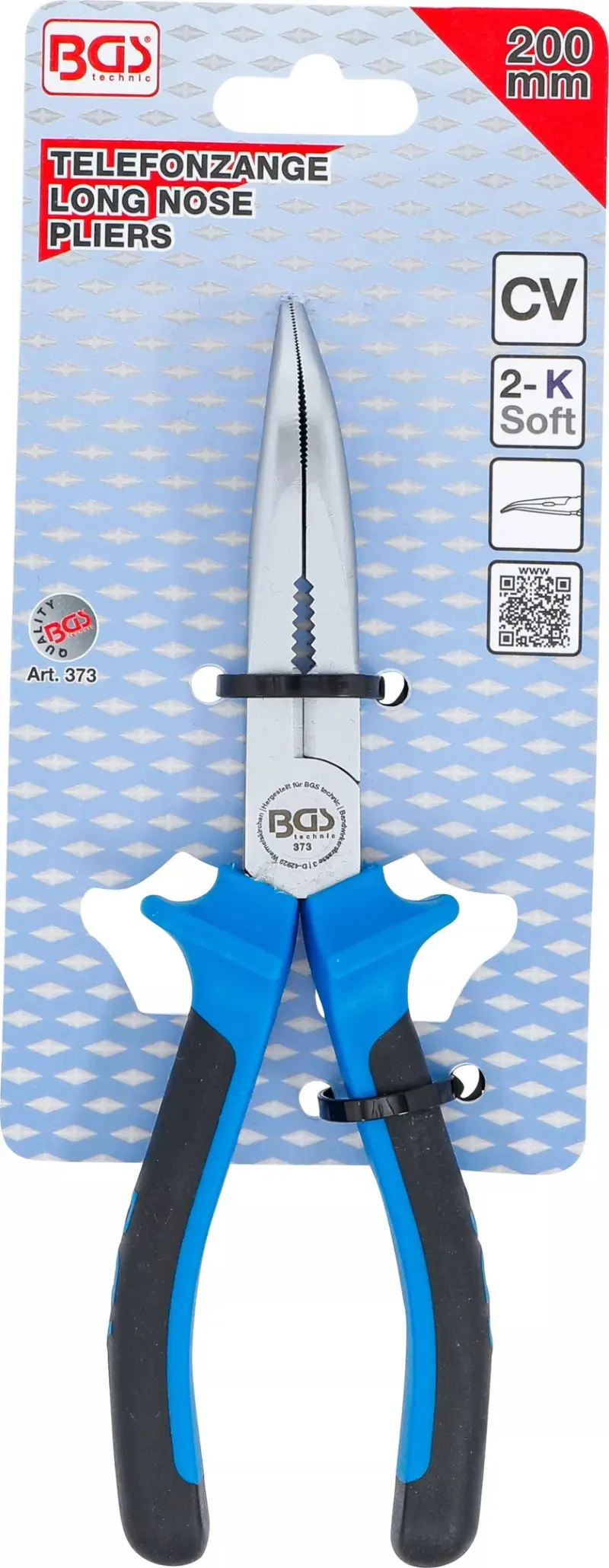 Telefonní kleště 200 mm BGS100373, zahnuté (BGS100373)