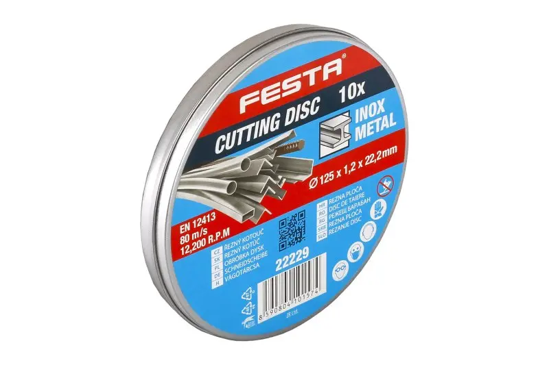 Kotúč na rezanie plechu FESTA 125x1,2x22,2 mm (L22229)
