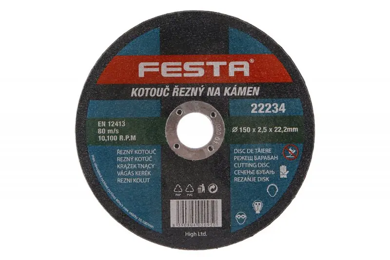 Kotouč řezný kámen 150x2.5x22.2 FESTA (L22234)