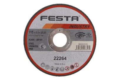 kotúč rezný kov 115x2x22.2 INDUSTRY, FESTA 22264 (L22264)
