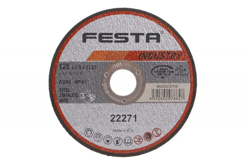 Kot.řezný kov 125x2.5x22.2 FESTA INDUS(D (L22271)