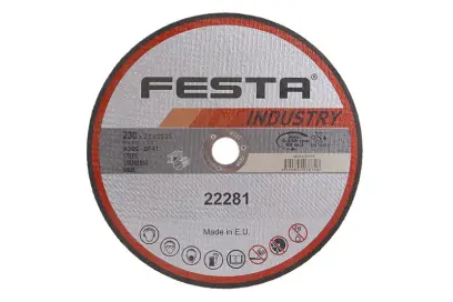 kotúč rezný kov 230x2.5x22.2 INDUSTR, FESTA 22281 (L22281)